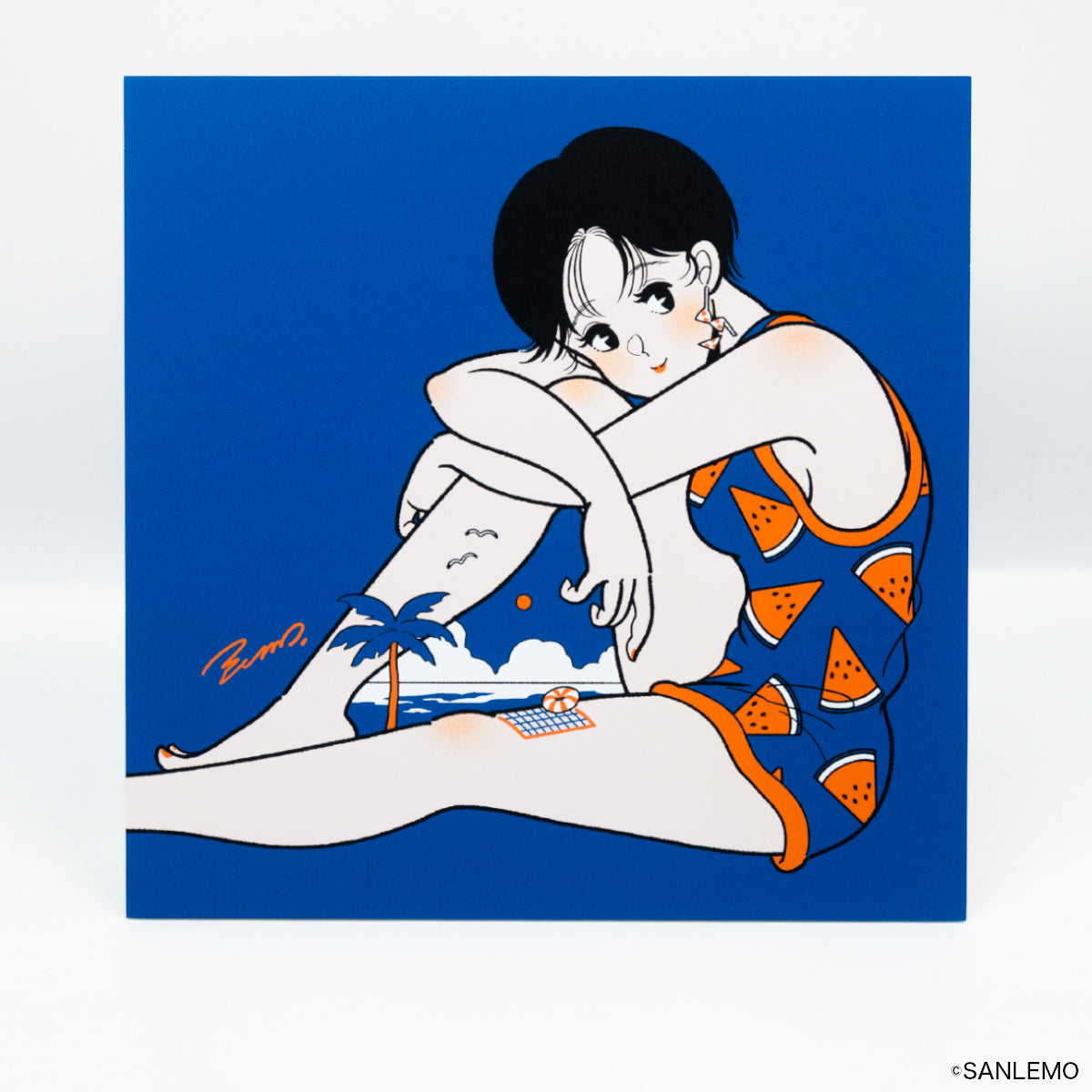 サンレモ 複製原画 イラストB 「SUMMER GIRL 2021_A」