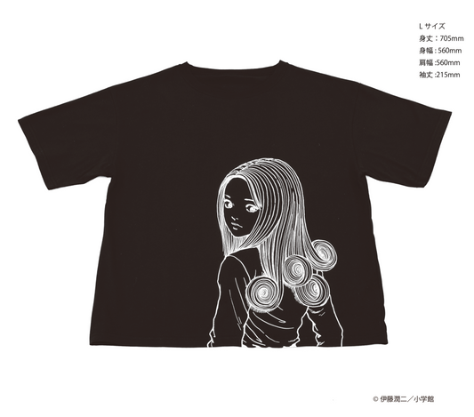 うずまき Tシャツ L 黒