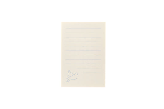 双鳩はがき ブルー(よこ) 縦14.8cm×横10.0cm 5枚