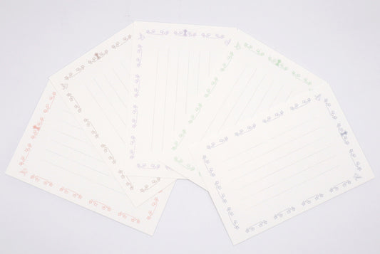 葉書 鳩ふれーむ その1 たて書き 縦14.8cm×横10.0cm 5色×1枚