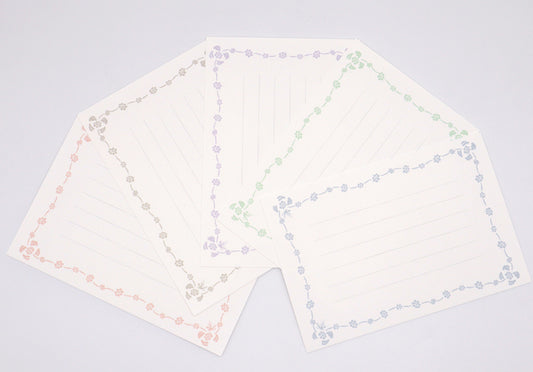 葉書 鳩ふれーむ その2 たて書き 縦14.8cm×横10.0cm 5色×1枚