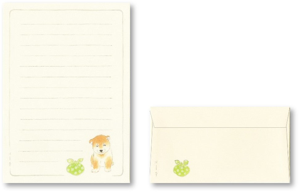 お届け小犬 レターセット