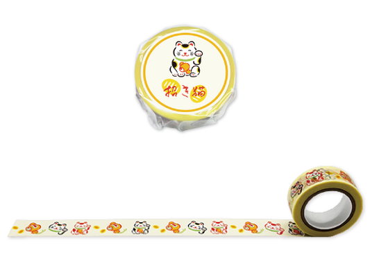 招き猫 マスキングテープ