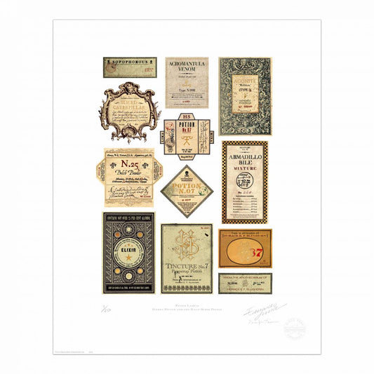 【Minalima】グリーティングカード(スラグホーン教授の薬学ラベル)