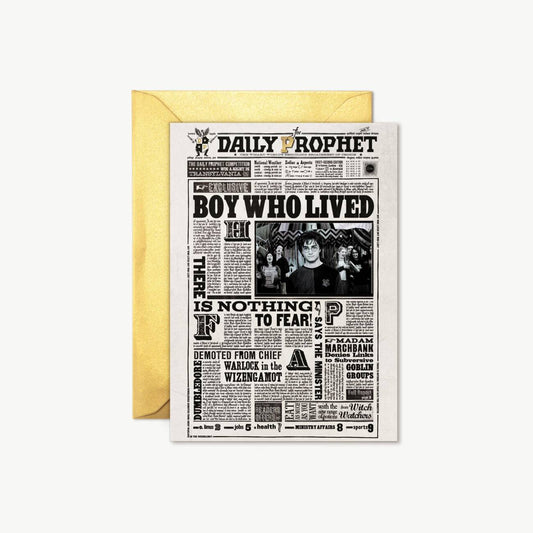 【Minalima】グリーティングカード(日刊予言者新聞・生き残った男の子)【Daily Prophet】
