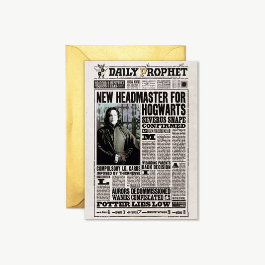 【Minalima】グリーティングカード(日刊予言者新聞・ホグワーツ新校長)【Daily Prophet】