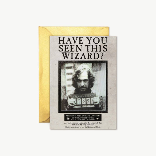 【Minalima】グリーティングカード(手配書・シリウス)【WANTED NOTICES】