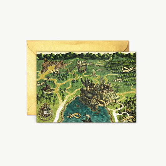 【Minalima】グリーティングカード(ホグワーツの地図)【Hogwarts】