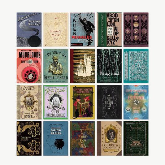 【Minalima】ポストカードセット(魔法書)【Wizarding Books】