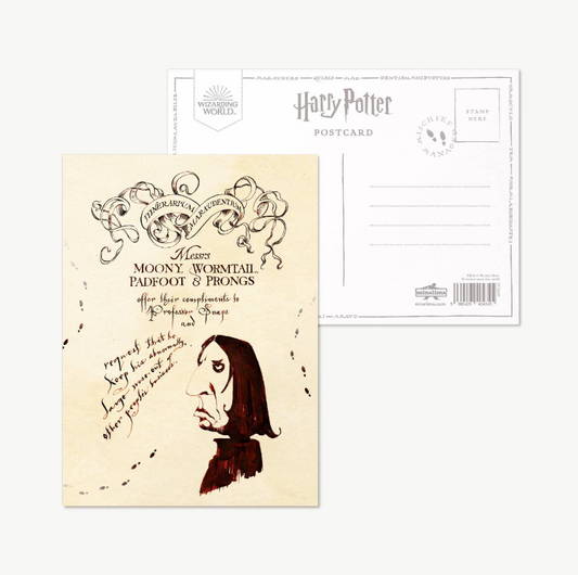【Minalima】ポストカード(忍びの地図・スネイプ)【Marauder's Map】