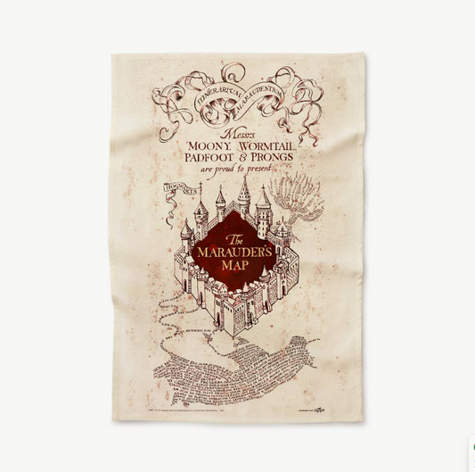 【Minalima】ティータオル(忍びの地図)【Marauder's Map】