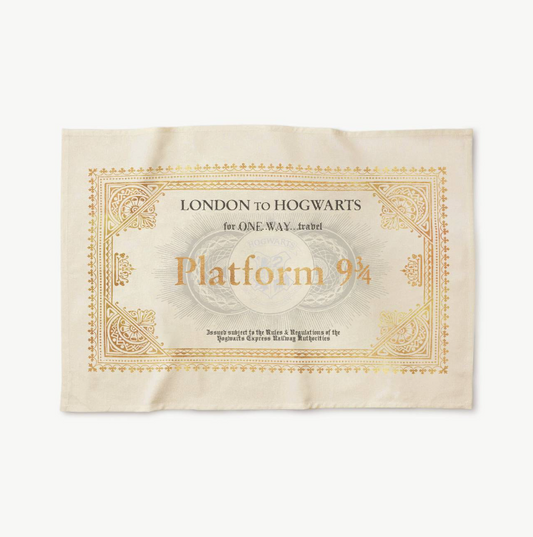 【Minalima】ティータオル(ホグワーツ特急乗車券)【Hogwarts Express】