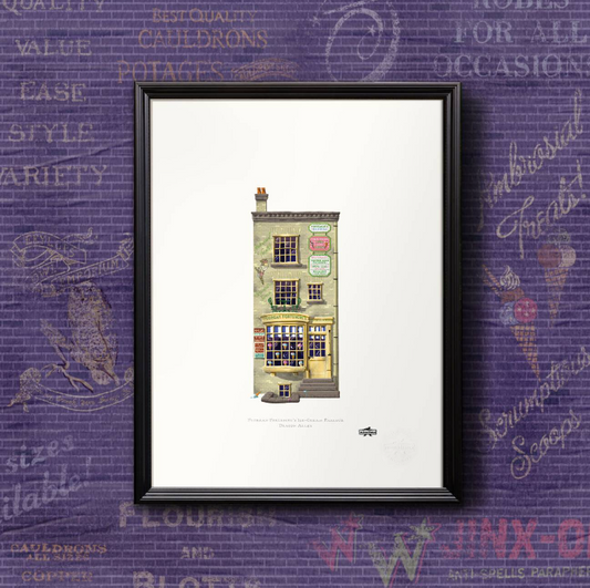 【Minalima】アートプリント(フローリアン・フォーテスキュー・アイスクリーム・パーラー)【Diagon Alley】