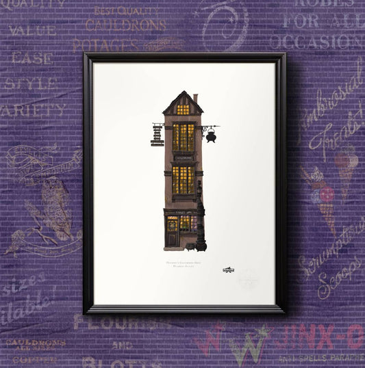 【Minalima】アートプリント(ポタージュ鍋屋)【Diagon Alley】