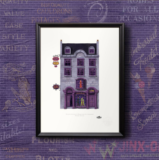 【Minalima】アートプリント(マダムマルキンの洋装店)【Diagon Alley】