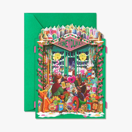 【Minalima】立体グリーティングカード(ハニーデュークス)【Honeydukes】