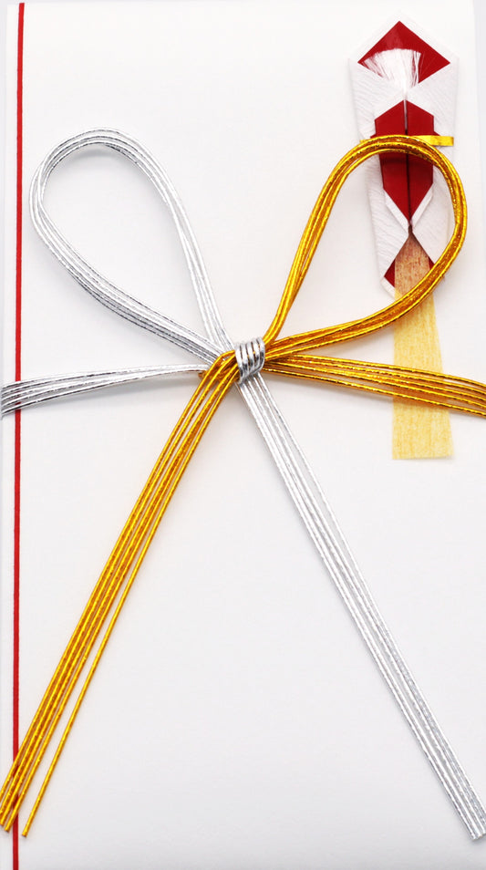 Q558 金銀花結たとう 縦17.9cm×横9.5cm 外たとう・中封筒