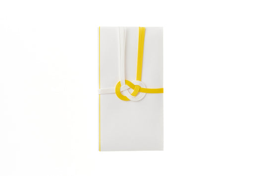 Q563 黄白たとう 縦18.5cm×横10.5cm 外たとう・中封筒