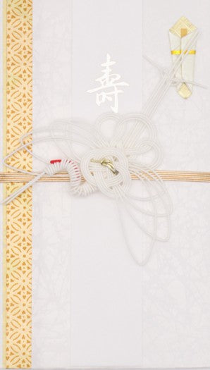 Q135 白金 鶴 縦18.5cm×横10.5cm 外たとう・中封筒