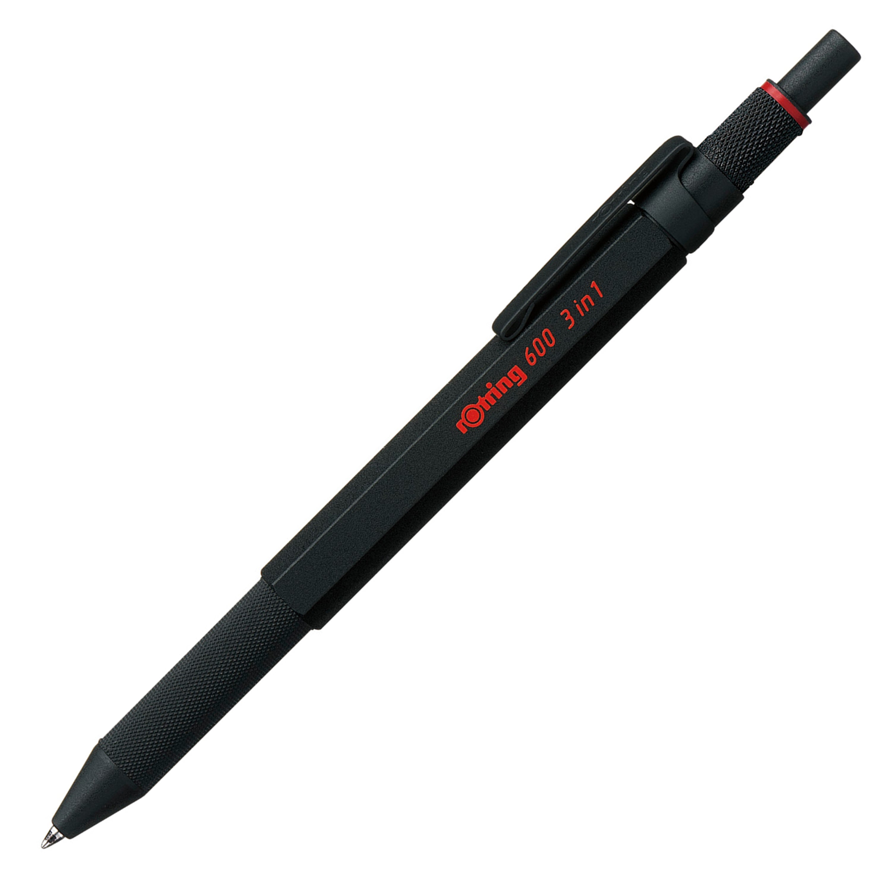 rOtring (ロットリング) rOtring 600 3in1 マルチペン 多機能ペン F 製図対応 ブラック