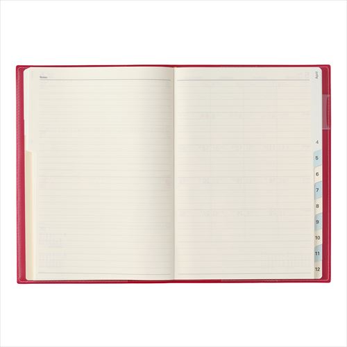 NOLTY(ノルティ) アクセス A5-2 週間メモ レッド 2026年1月始まり手帳