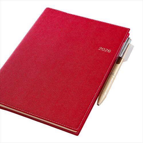 NOLTY(ノルティ) アクセス A5-2 週間メモ レッド 2026年1月始まり手帳