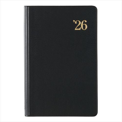 NOLTY(ノルティ) 能率手帳1 コンパクト 週間レフト 黒 2026年1月始まり手帳