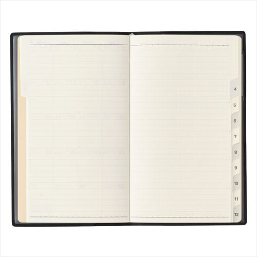 NOLTY(ノルティ) マンスリースリムーiアイダにメモ 月曜 スリム マンスリー ブラック 2026年1月始まり手帳