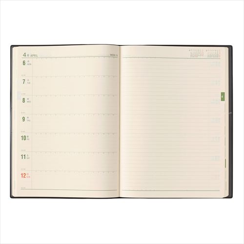 NOLTY(ノルティ) 能率手帳B5 週間レフト 黒 2026年1月始まり手帳