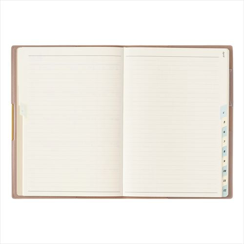 PAGEM by NOLTY(ペイジェム バイノルティ) ペイジェムマンスリーグラース B6-i月曜 マンスリー ベージュ 2026年1月始まり手帳