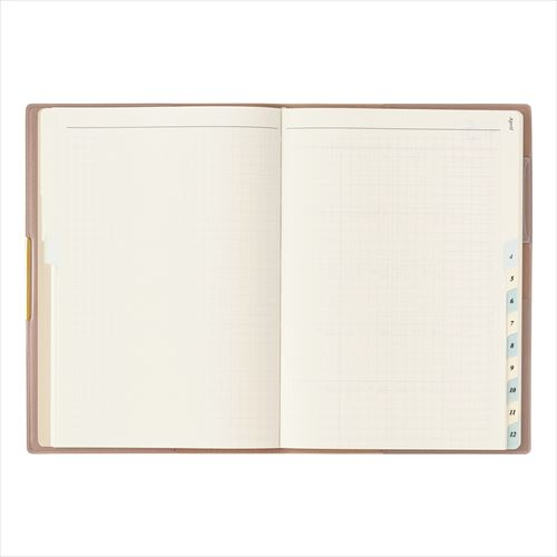 PAGEM by NOLTY(ペイジェム バイノルティ) ペイジェムマンスリーグラース B6-i月曜 マンスリー ベージュ 2026年1月始まり手帳