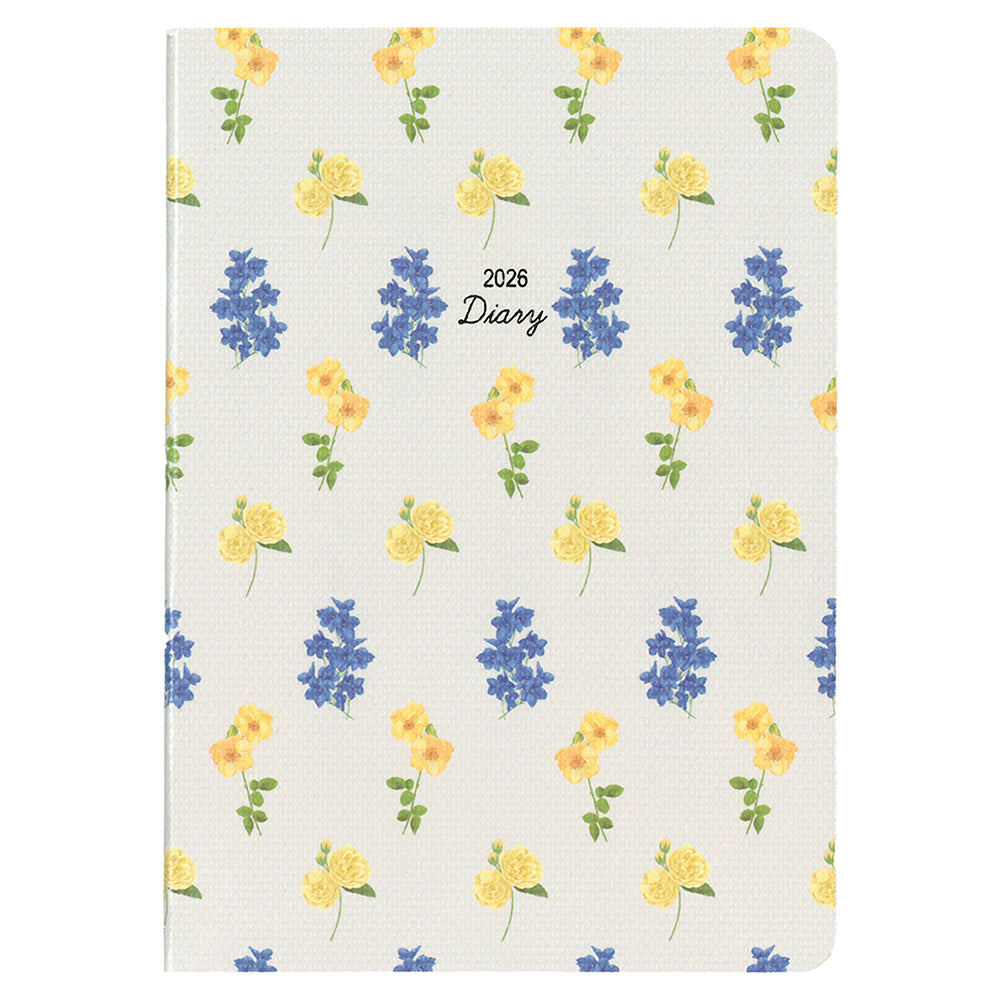 ハンディピック MILL Monthly FLEURS 2026年版ダイアリー A6 1ヶ月ブロック 48ページ グレー