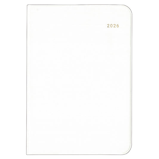 ハンディピック MILL Monthly EASY 2026年版ダイアリー A6 1ヶ月ブロック 48ページ アイボリー