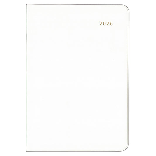 ハンディピック MILL Monthly EASY 2026年版ダイアリー B6 1ヶ月ブロック 48ページ アイボリー