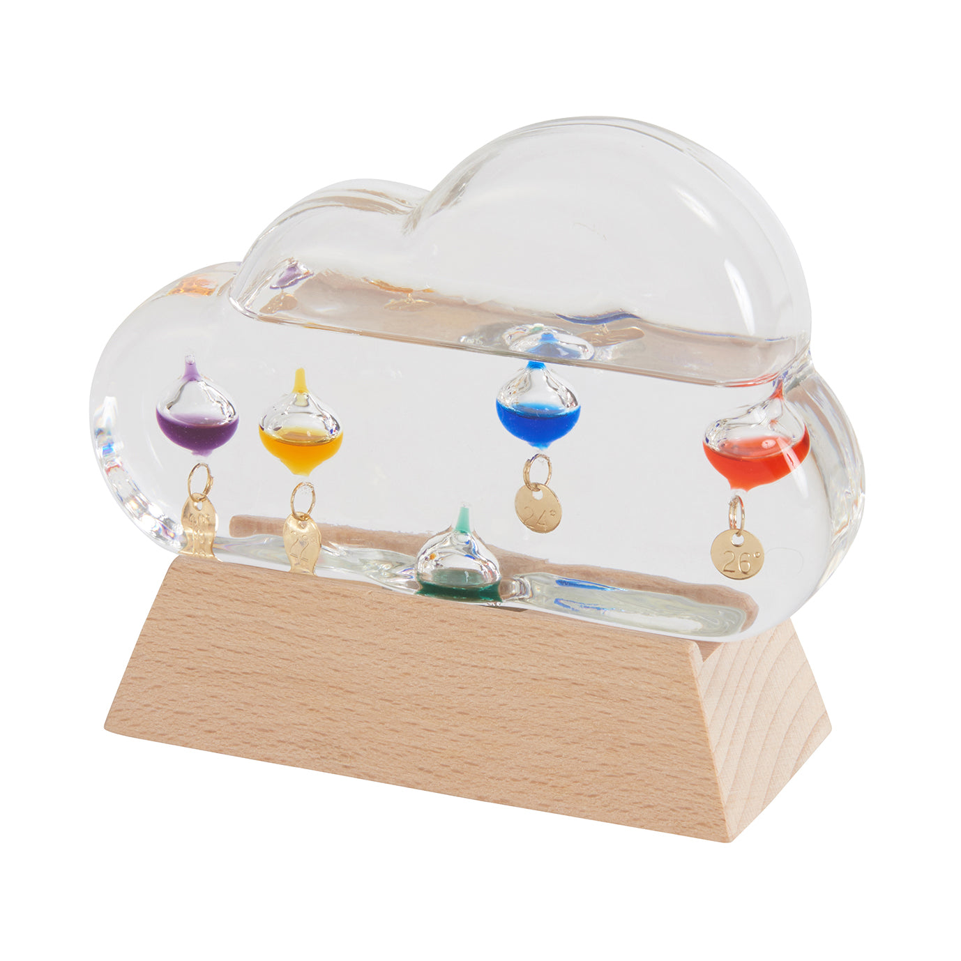 Fun Science ガラスフロート 温度計 クラウド