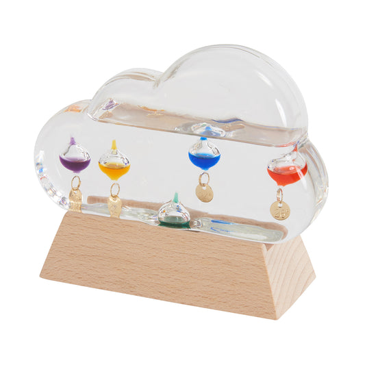 Fun Science ガラスフロート 温度計 クラウド