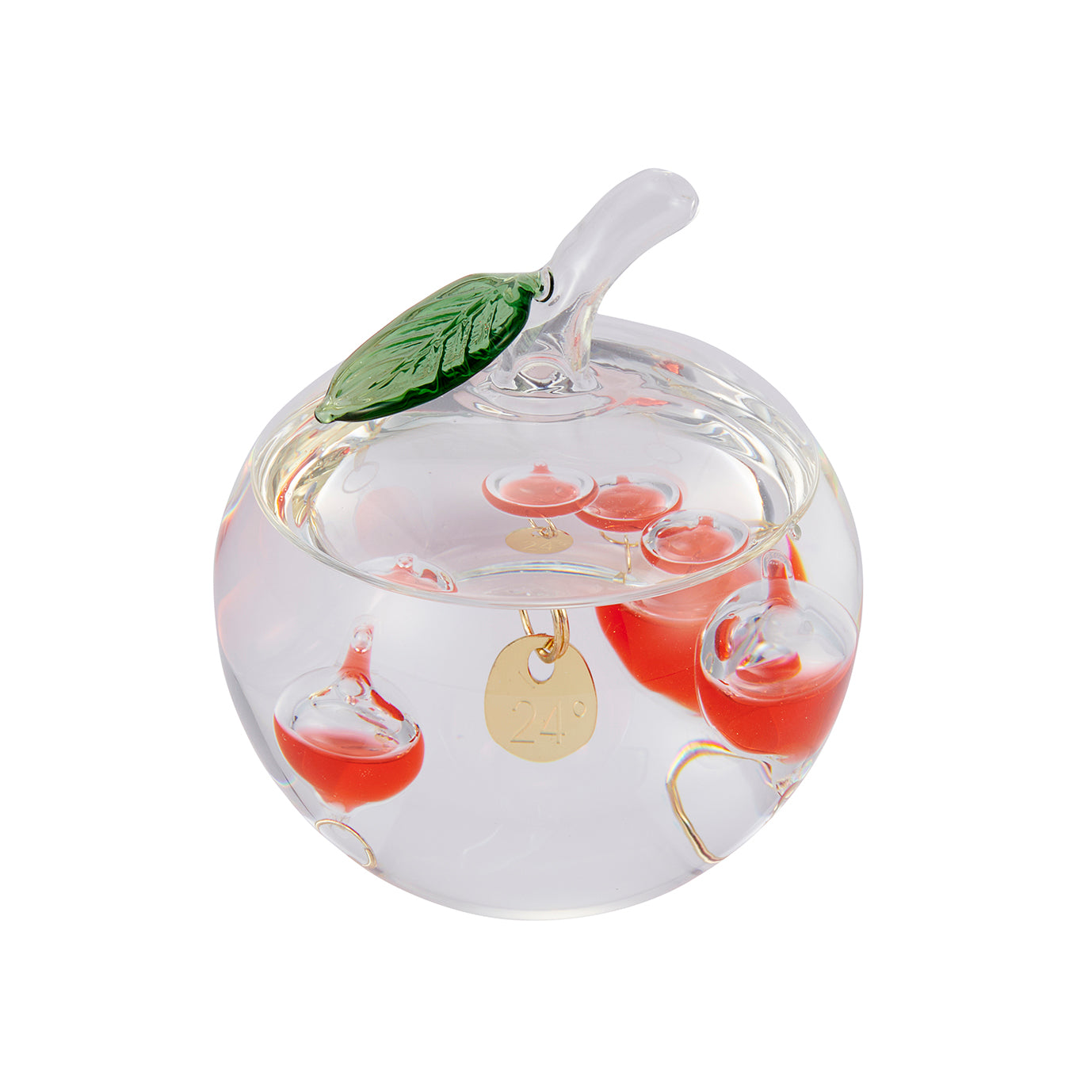 Fun Science ガラスフロート 温度計 りんご