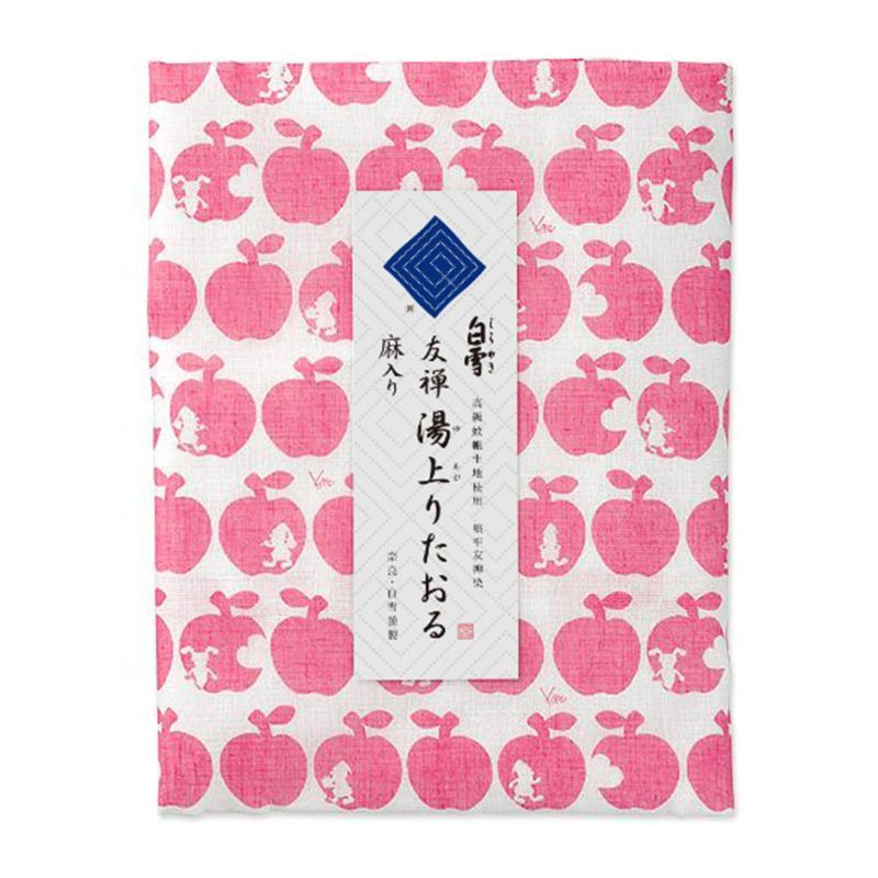 友禅湯上りたおる バスタオル 白雪姫 ポムレッド