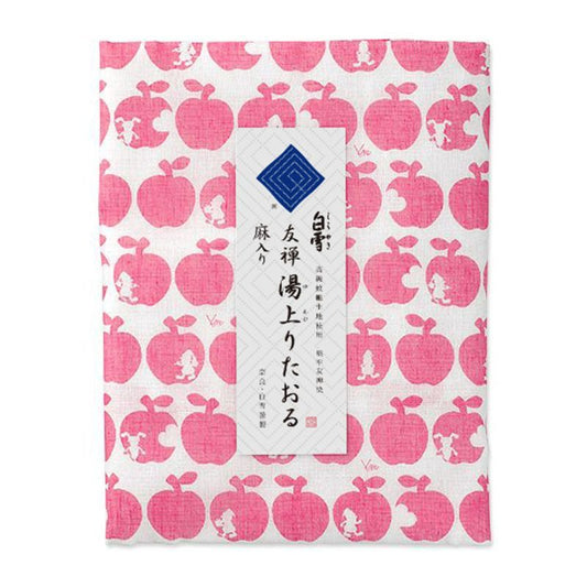 友禅湯上りたおる バスタオル 白雪姫 ポムレッド