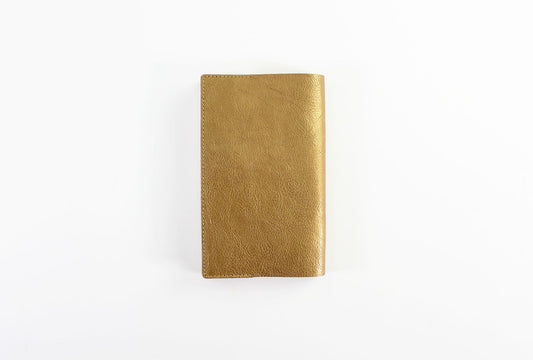 BIBLIOPHILIC COW LEATHER BOOKCOVER 新書 GD ゴールド