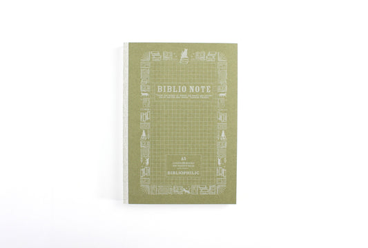 BIBLIOPHILIC BIBLIO NOTE GRID A5 OLIVE 5mm方眼 256P