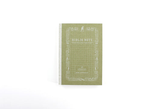 BIBLIOPHILIC BIBLIO NOTE GRID A6(文庫) OLIVE 5mm方眼 256P