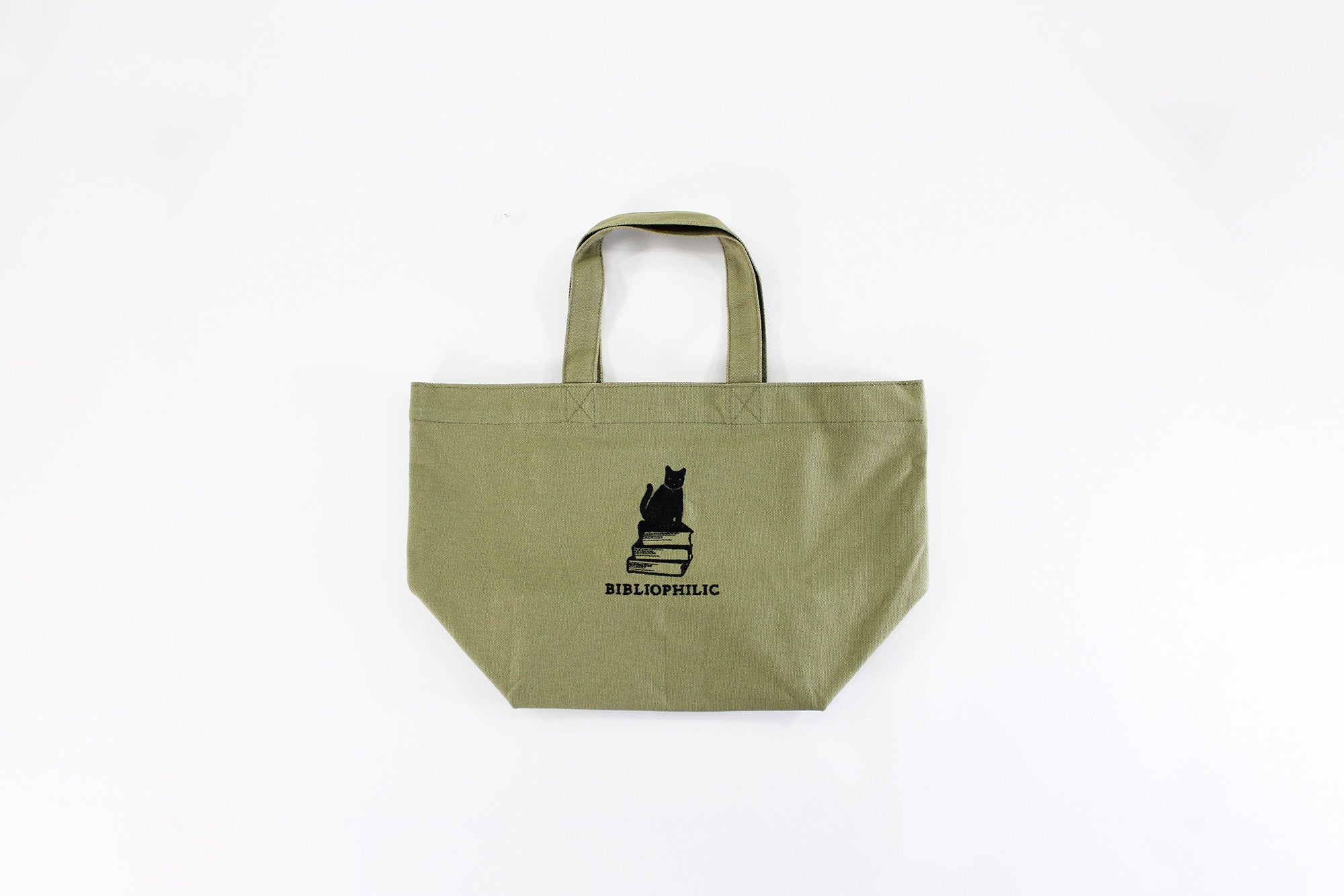 BIBLIOPHILIC CANVAS TOTE BAG S KHAKI