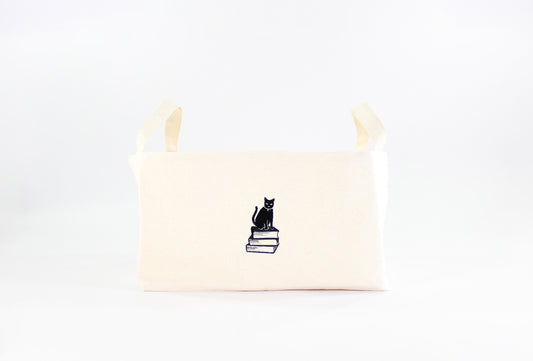 BIBLIOPHILIC BOOK TOTE BAG NATURAL