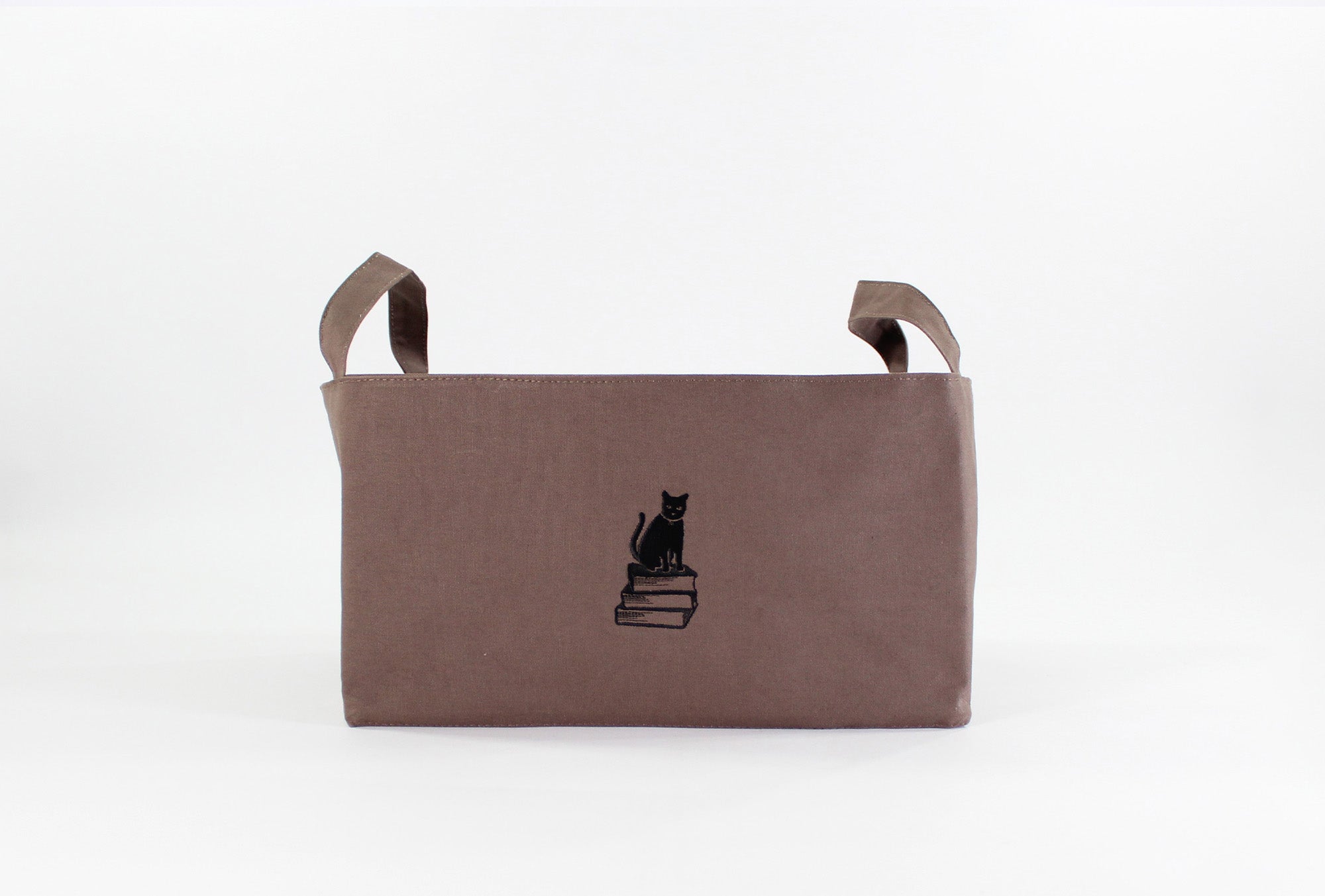 BIBLIOPHILIC BOOK TOTE BAG BROWN