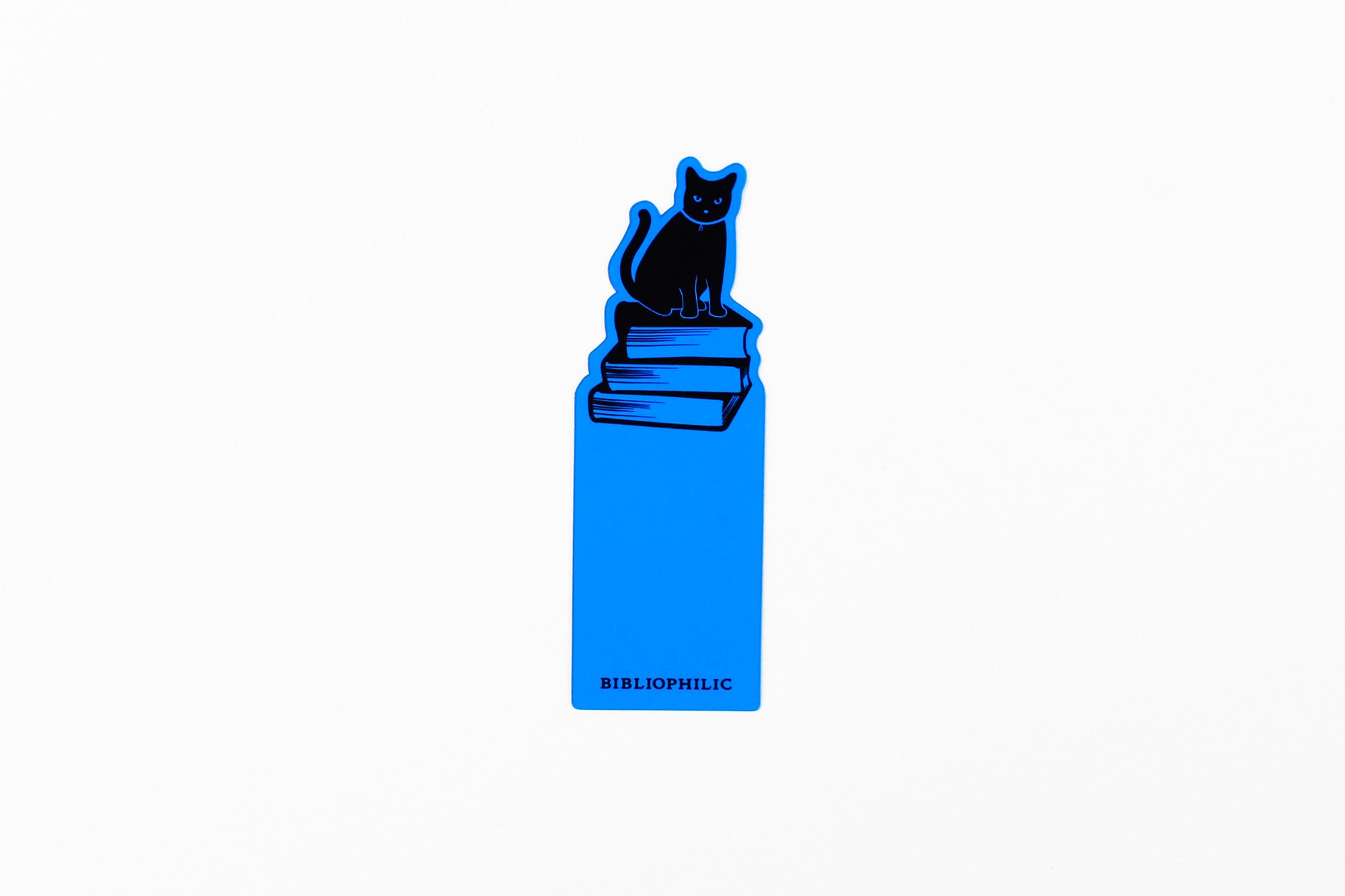 BIBLIOPHILIC COLOR BOOK MARK LOGO CLEAR BLUE