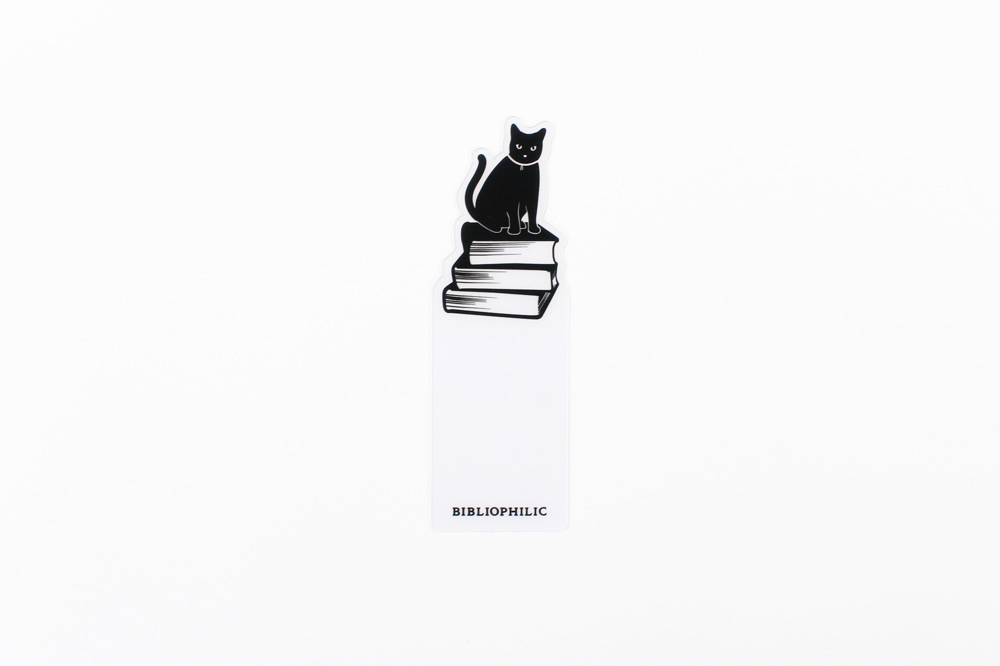 BIBLIOPHILIC COLOR BOOK MARK LOGO CLEAR WHITE