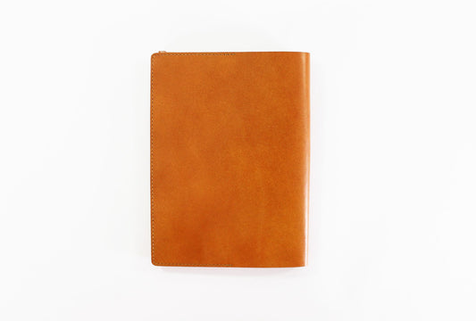 BIBLIOPHILIC COW LEATHER BOOKCOVER A5判 BR ブラウン
