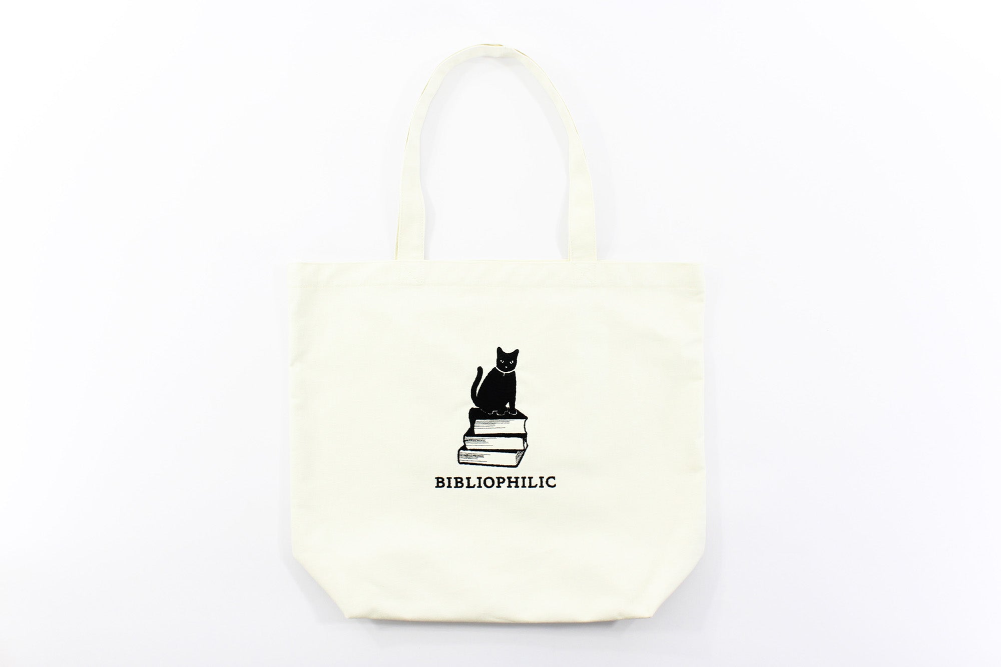 BIBLIOPHILIC CANVAS TOTE BAG L NATURAL