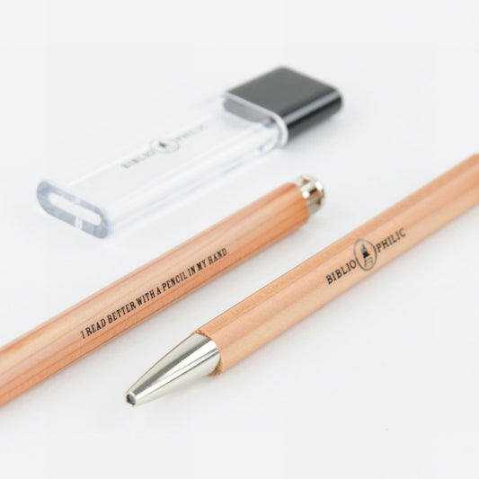 BIBLIOPHILIC CLICK PENCIL 鉛筆芯:直径2mm 本体 ×1 / SHARPENER ×1